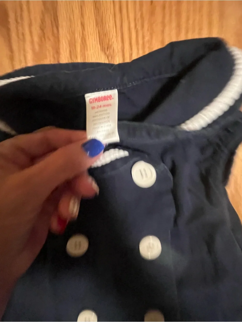 Gymboree Wish You Were Here Blue Sailor Dress Baby Girls Size 18-24m 2006